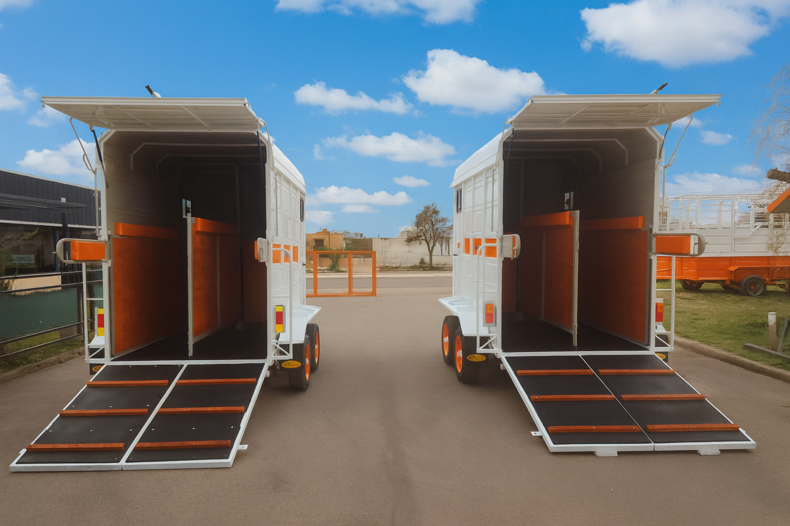 Trailers Batán Paracol para dos caballos