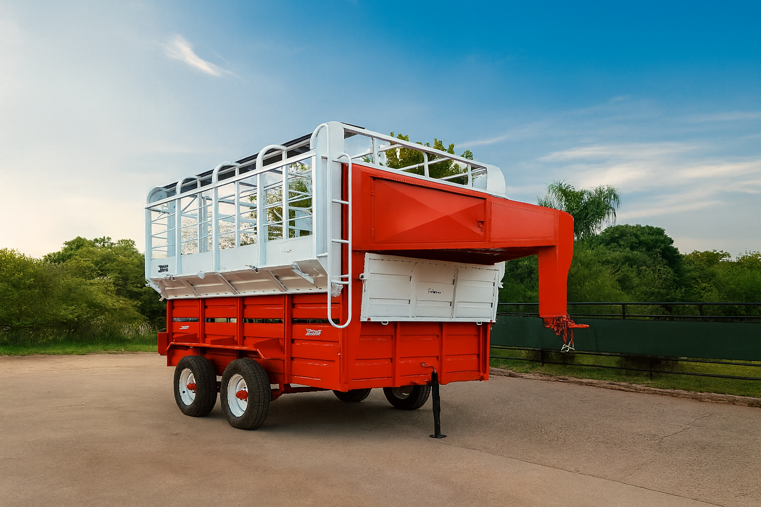 Acoplado Jaula Vaquera con jaula desmontable Paracol